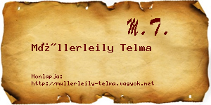Müllerleily Telma névjegykártya